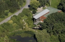Air photograph of the Tree House and its surroundings